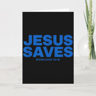 Jesus Saves Bible Verse Romans 10 9 Statement Card