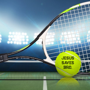 Jesus Saves Bro. Christian Tennis Balls