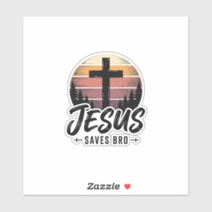 Jesus Saves Bro Vintage Christian Cross Shirt Desi