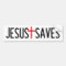 JESUS SAVES BUMPER STICKER
