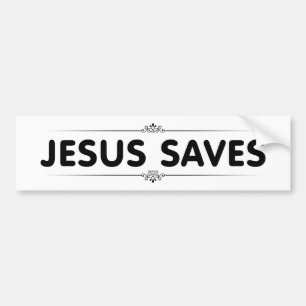 Jesus Saves Bumper Sticker