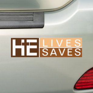 JESUS SAVES BUMPER STICKER