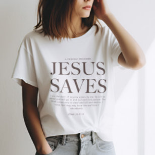 Jesus Saves   Christian Aesthetic Unisex Apparel T T-Shirt