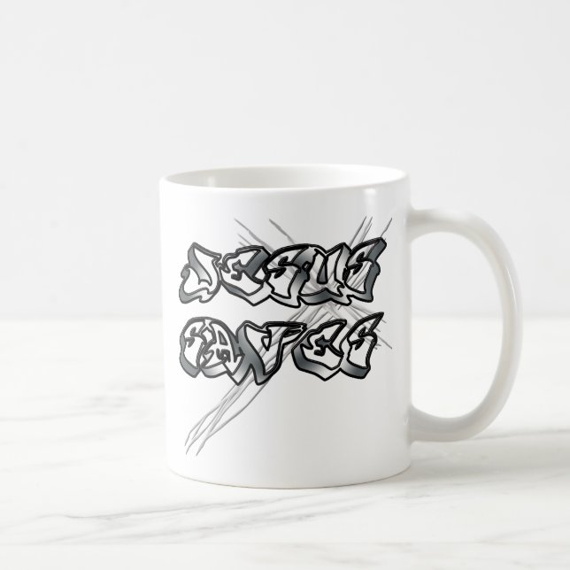 Jesus Saves Christian Coffee Mug (Right)