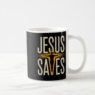 Jesus Saves Christian Faith Devotion Believer Coffee Mug