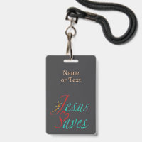 Jesus Saves Christian Quote Black
