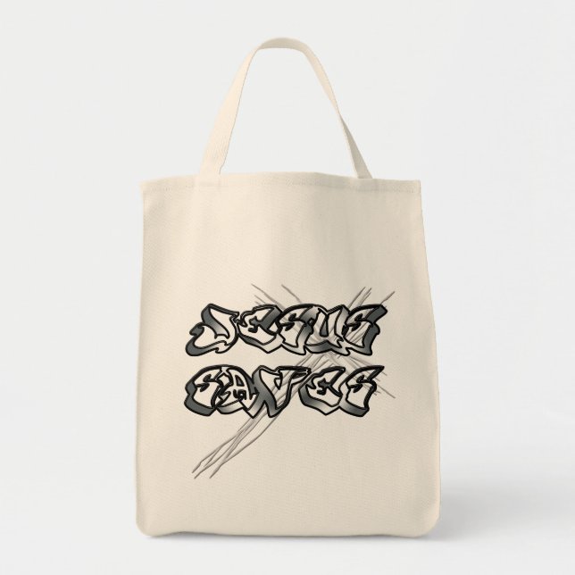 Jesus Saves Christian Tote Bag (Front)