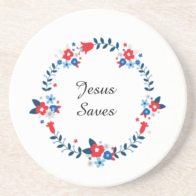 Jesus Saves Coaster (Front)