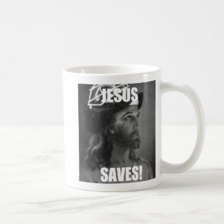 jesus saves coffee mug