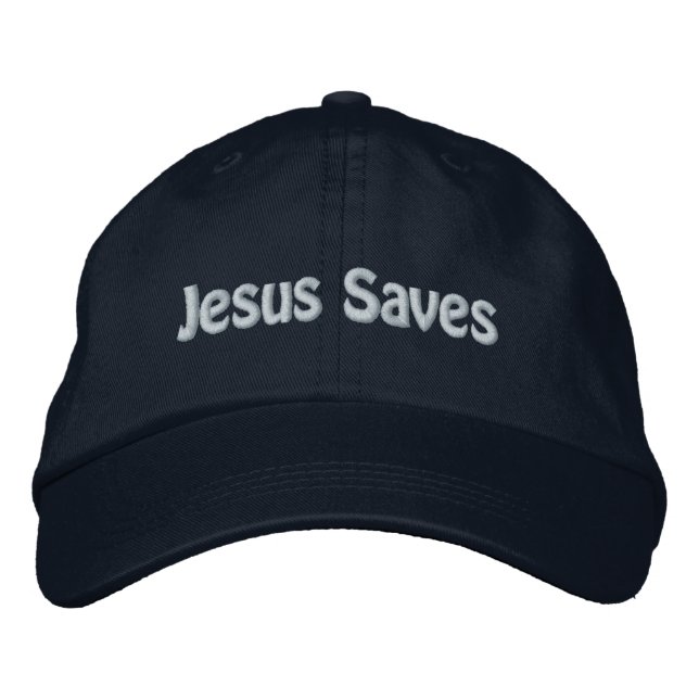 Jesus Saves Embroidered Hat (Front)