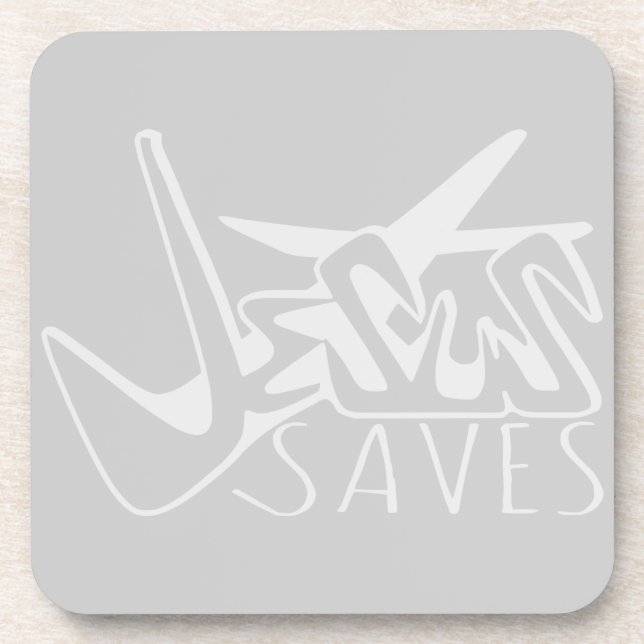 JESUS SAVES GRAFFITI  COASTER (Front)