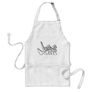 JESUS SAVES GRAFFITI STANDARD APRON