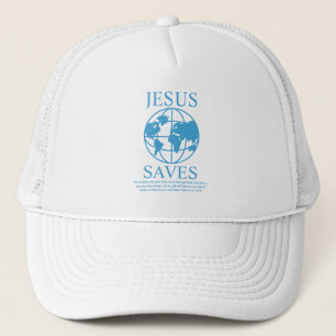 Jesus Saves Graphic 90's Trucker Hat