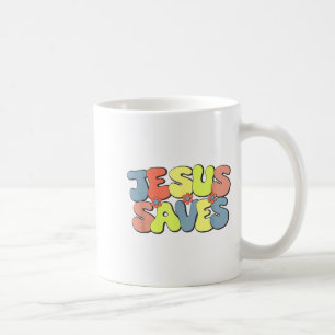 Jesus Saves - Hipe Flower Child Style Coffee Mug