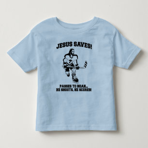 Jesus Saves Hockey funny tshirt