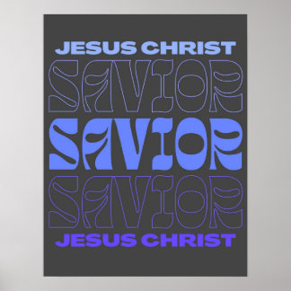 Jesus Saves/ Jesus Loves You/ Graphic Poster