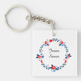 Jesus Saves Key Ring