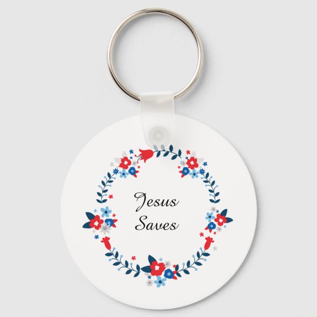 Jesus Saves Key Ring (Front)