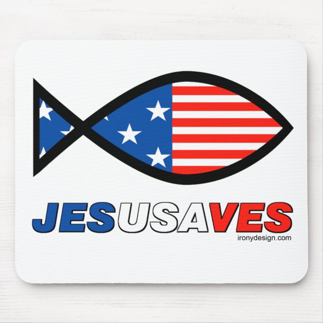 Jesus Saves Mouse Pad (Front)