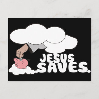 JESUS SAVES POSTCARD