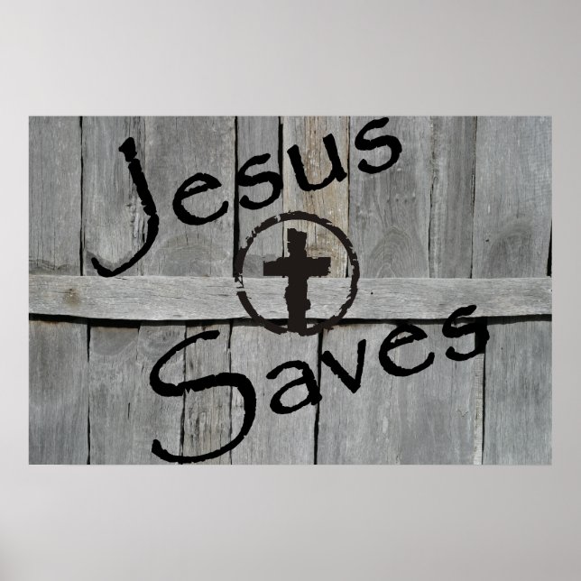 Jesus Saves Poster (Front)