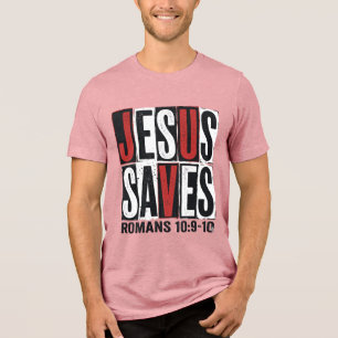 Jesus Saves Romans 10_9 Christian Vintage Shirt De