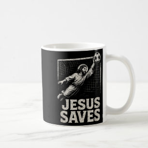 Jesus Saves - Soccer Goalie Christian Inspirationa Coffee Mug