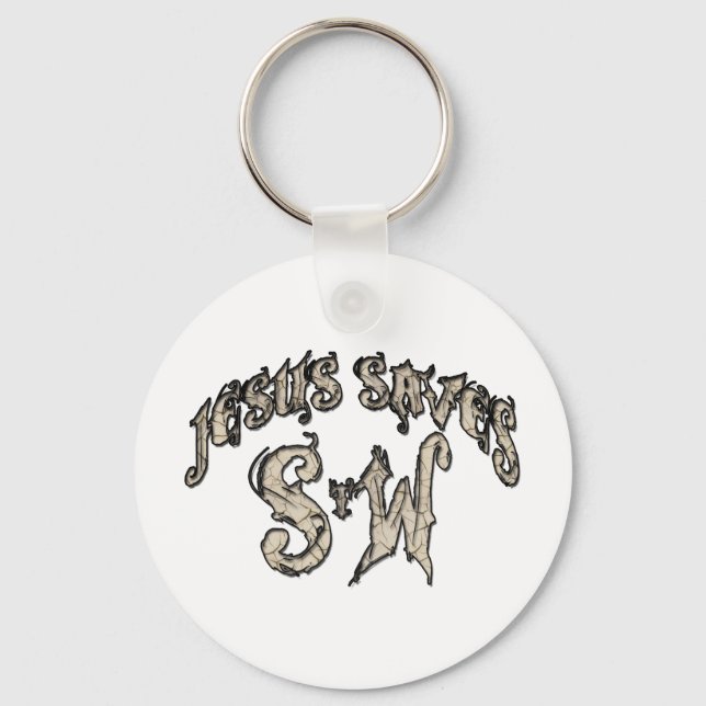 Jesus Saves Spread the Word Key Ring (Front)