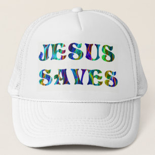 JESUS SAVES  TRUCKER HAT