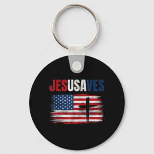 Jesus Saves Usa Jesusaves Christian Religious Key Ring
