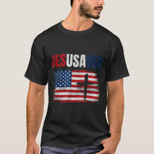 Jesus Saves Usa Jesusaves Christian Religious T-Shirt