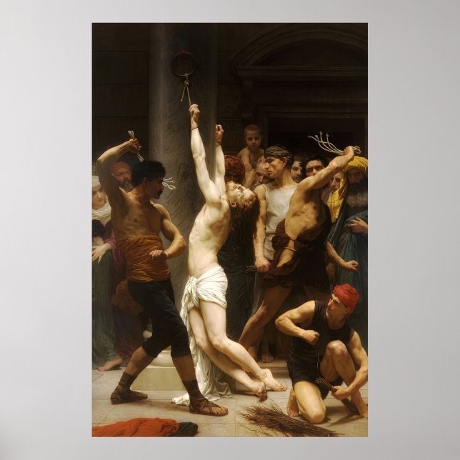Jesus Scourging at the Pillar Passion of Christ B Poster (Front)