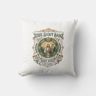 Jesus Scout Badge Merit Badge Jesus Scout Badge Me Cushion