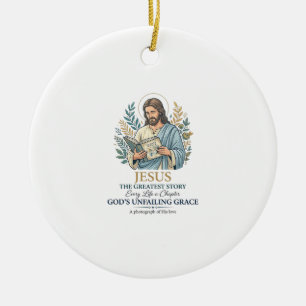 Jesus Scrapbooking Memory Keeping Mum Vintage Shir Ceramic Ornament