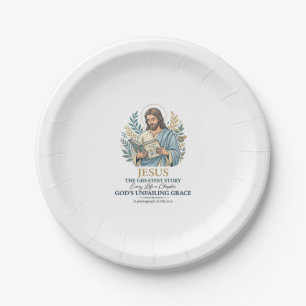 Jesus Scrapbooking Memory Keeping Mum Vintage Shir Paper Plate