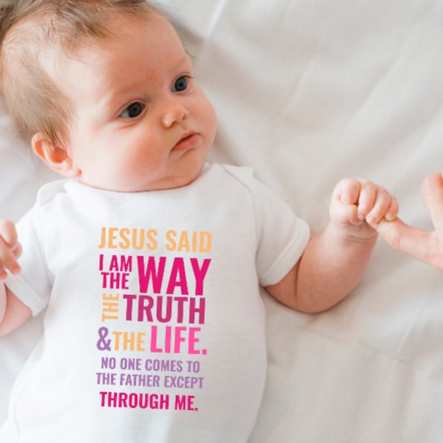 Jesus scripture  baby bodysuit (Creator Uploaded)