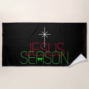 Jesus Season Beach Towel