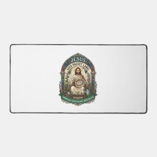 Jesus Seed Packet Label Jesus Seed Packet Christia Desk Mat