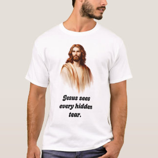 Jesus Sees Every Hidden Tear T-Shirt