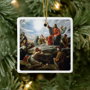 Jesus, Sermon on the Mount, Ceramic Ornament