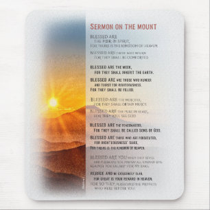 Jesus' Sermon on the Mount - Matthew 5 Mouse Pad