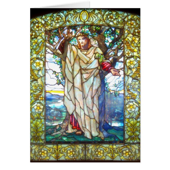 Jesus sermon on the mount - Stained Glass (Front)