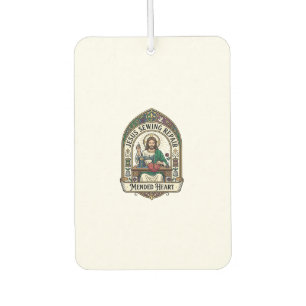 Jesus Sewing Repair Mended Heart Jesus Sewing Repa Car Air Freshener