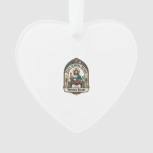 Jesus Sewing Repair Mended Heart Jesus Sewing Repa Ornament