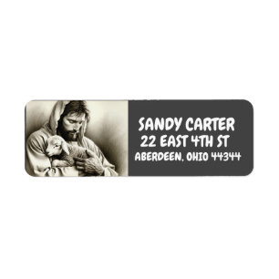 JESUS SHEPHARD CHRISTIAN RETURN ADDRESS LABELS