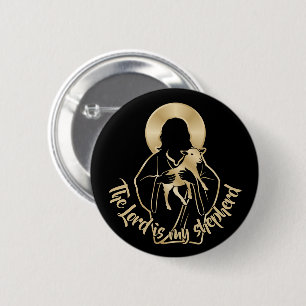 Jesus Shepherd 6 Cm Round Badge
