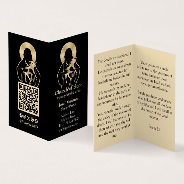 Jesus Shepherd Business Card (Inside and Outside)