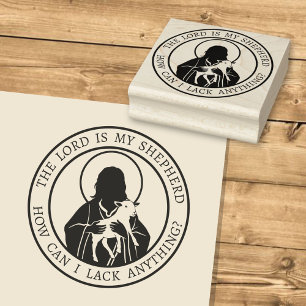Jesus Shepherd Rubber Stamp