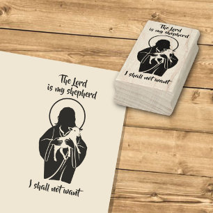 Jesus Shepherd Rubber Stamp
