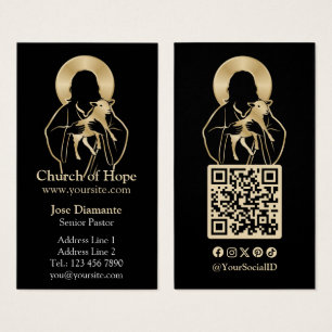 Jesus Shepherd Vertical Business Card